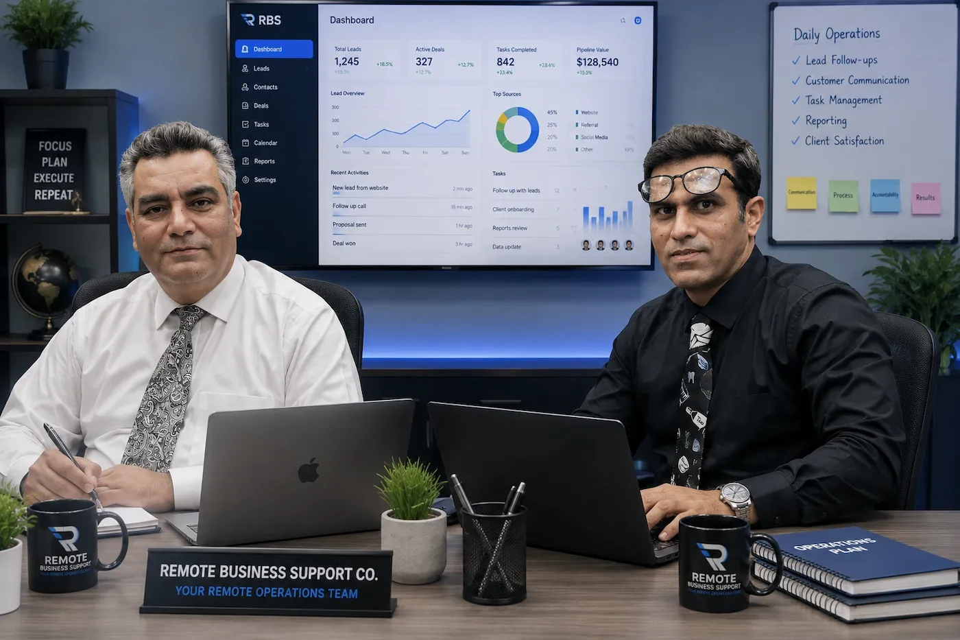 remote-business-support-leadership-team | Pioneer Contracting & Trading Company Remote business support co leadership team providing remote operations support services